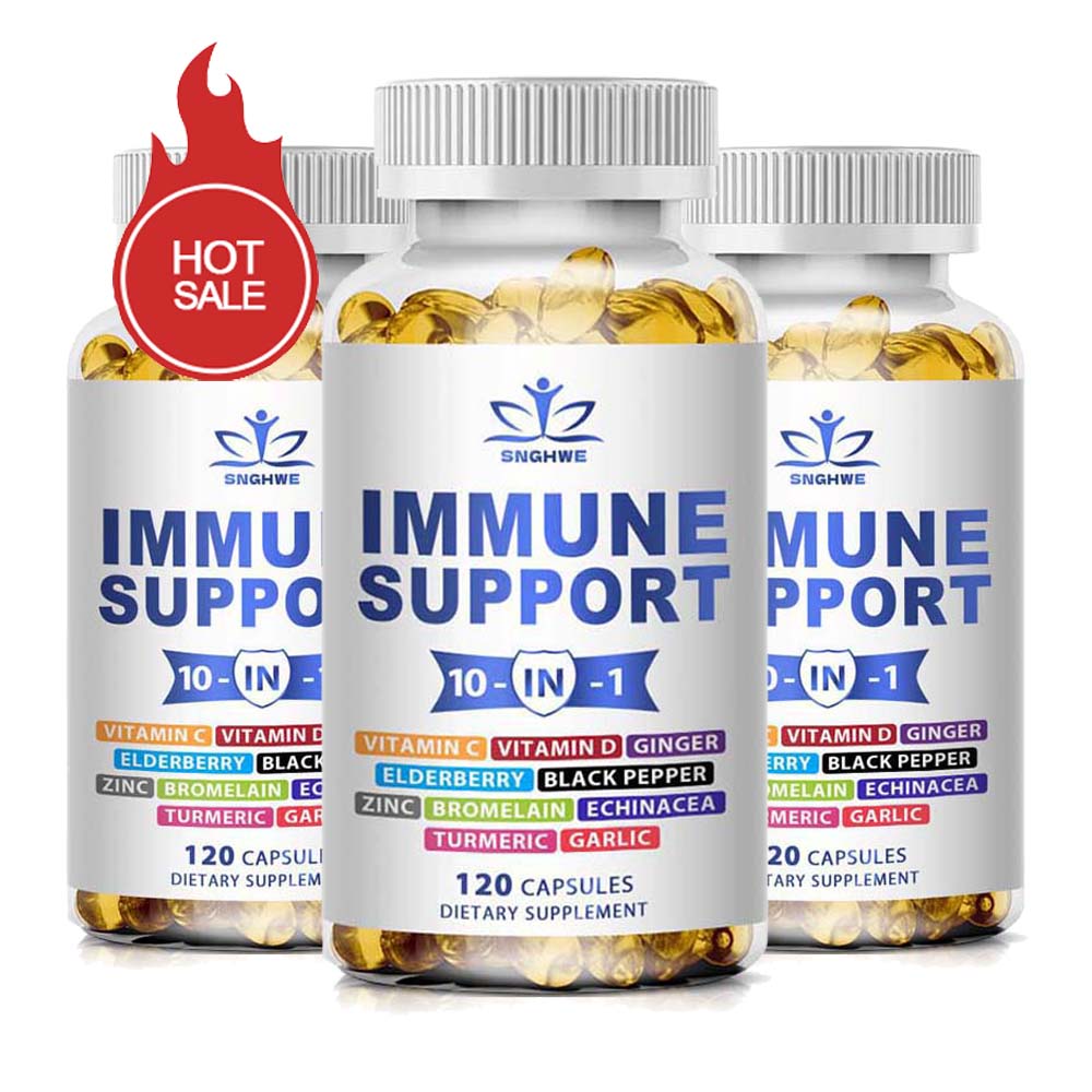 Zinc Supplement 50Mg - 120 органических иммунных добавок, содержащих бузину,