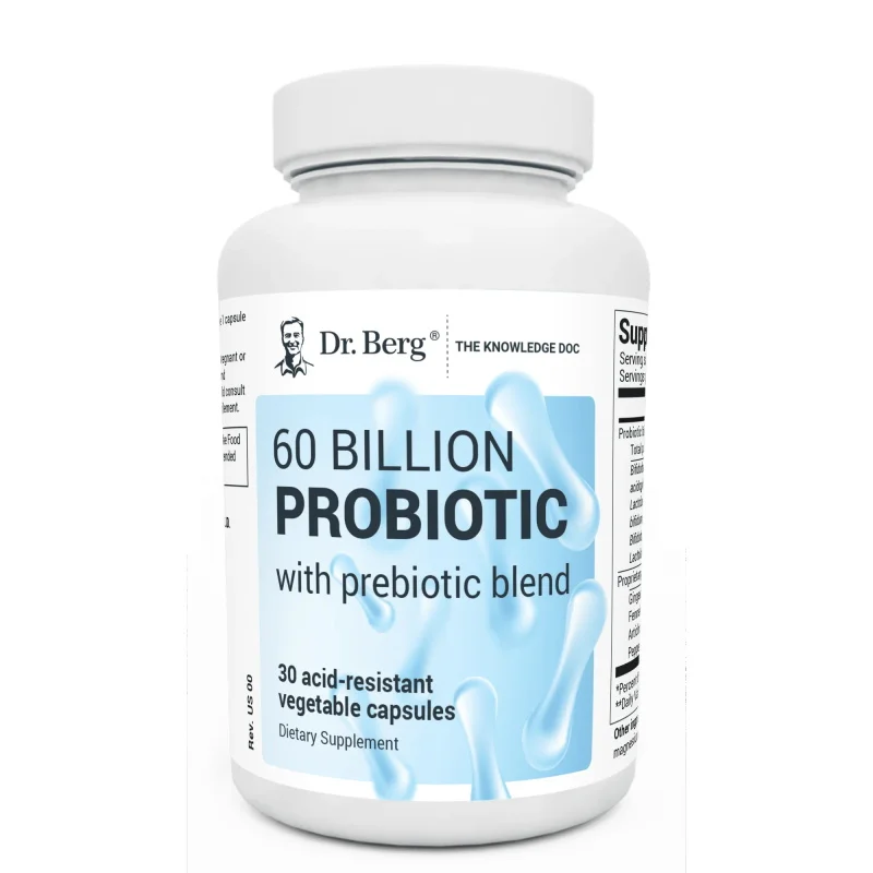 Probiotic 60 Billion - Пробиотические капсулы Dr. Berg 60 миллиардов