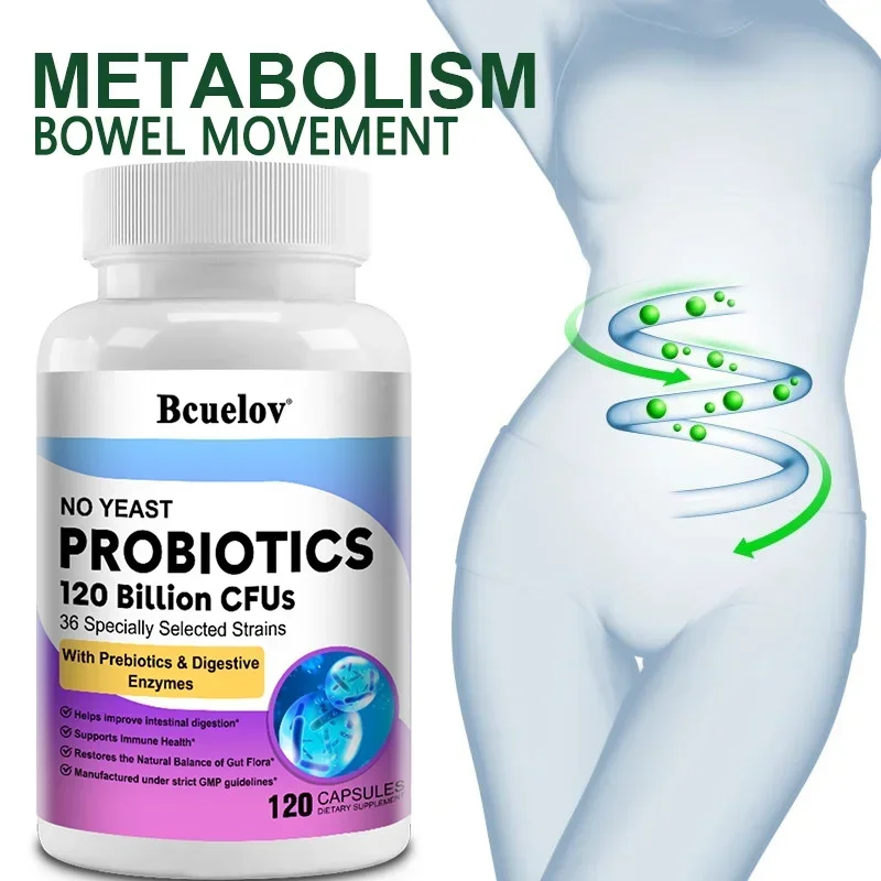 Probiotic 60 Billion - Пробиотики для пищевого здоровья, 120-миллионные пребиотики