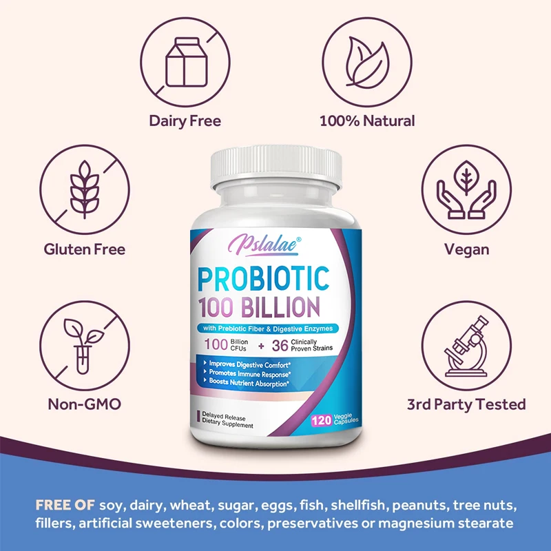 Пробиотики 100 миллиардов КОЕ  – обзор и цена Probiotic 60 Billion