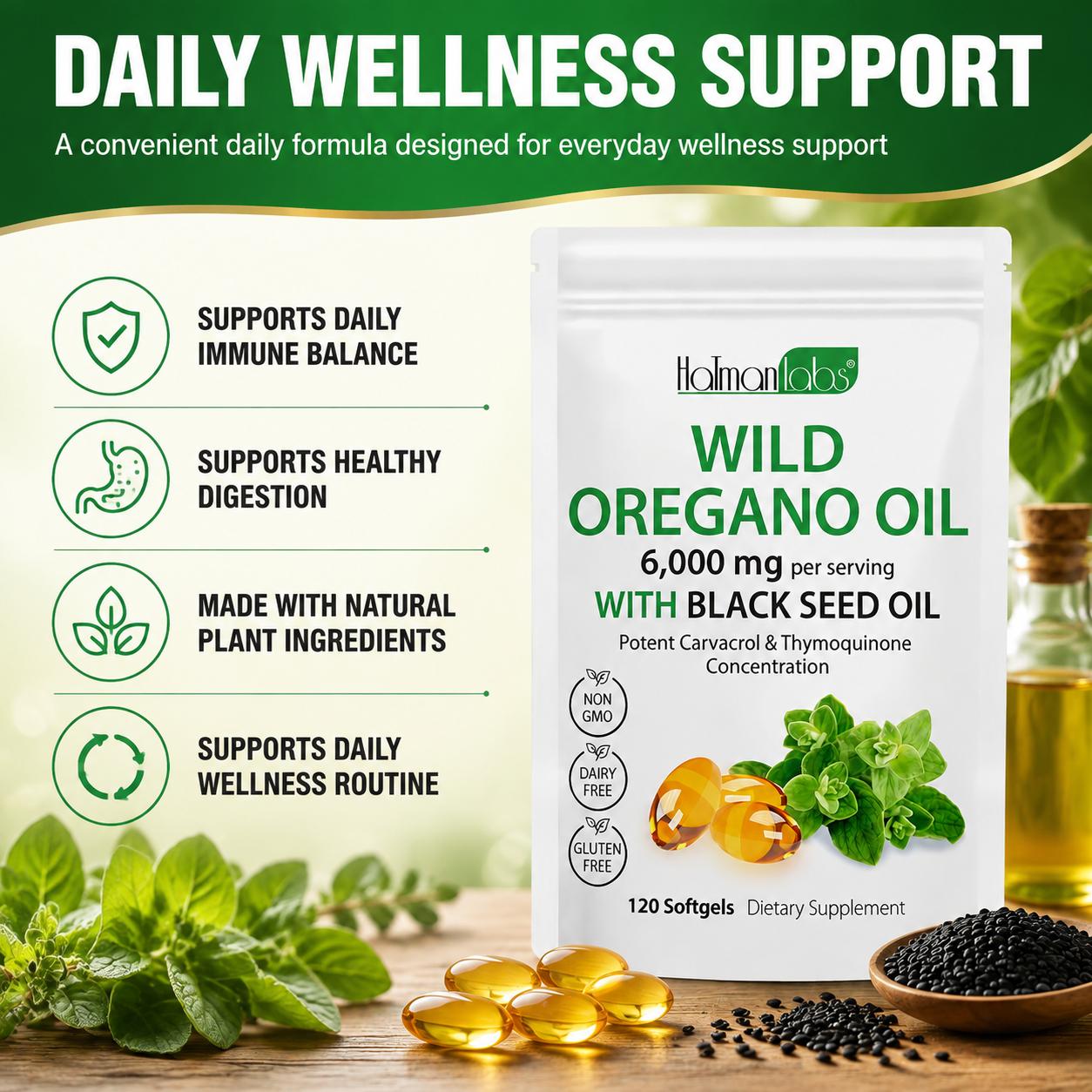 Масло дикого орегано с маслом  – обзор и цена Black Seed Oil Capsule