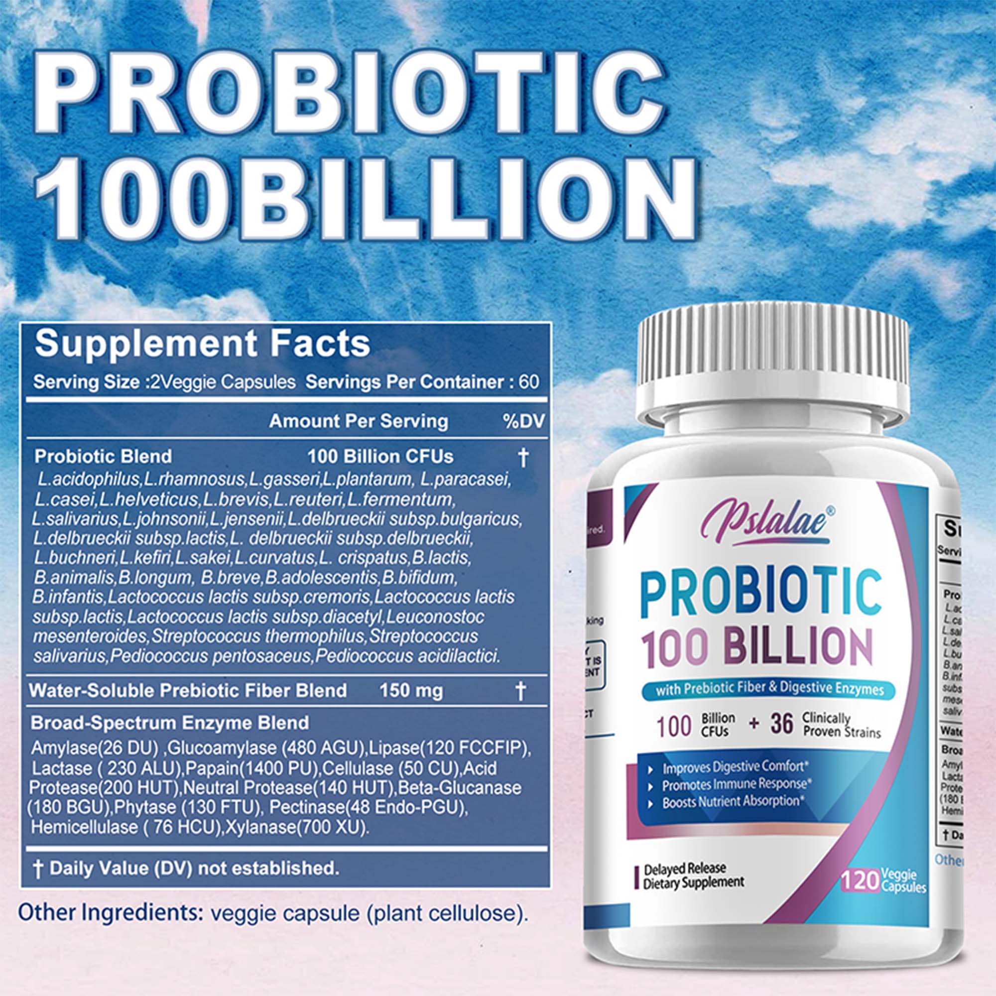 Пробиотики 100 миллионов — пом – обзор и цена Probiotic 60 Billion