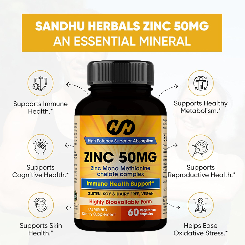 Цинковая добавка 50 мг, 60 кап – обзор и цена Zinc Supplement 50Mg