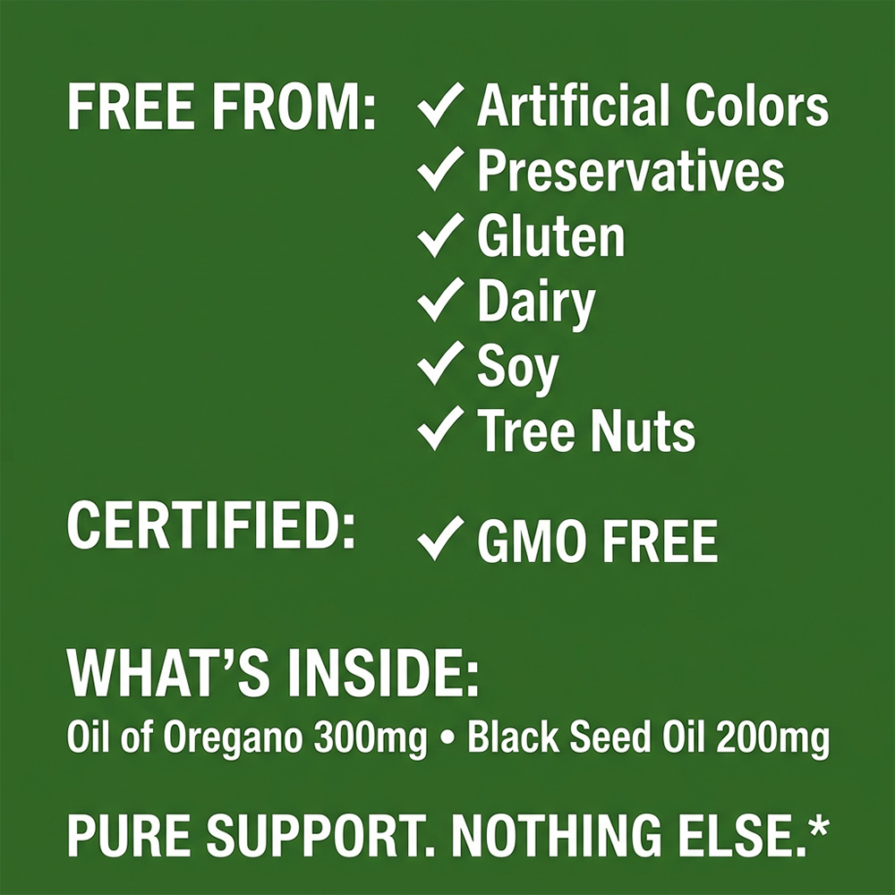 Капсулы с маслом орегано и мас – обзор и цена Black Seed Oil Capsule